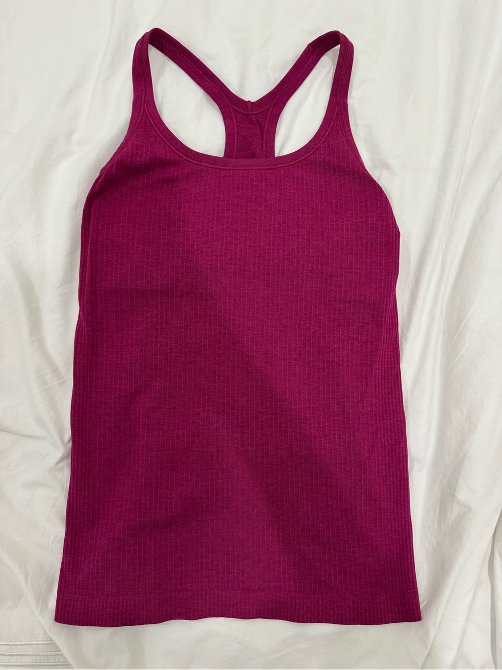 lululemon athletica Magenta Ribbed Racerback Tank